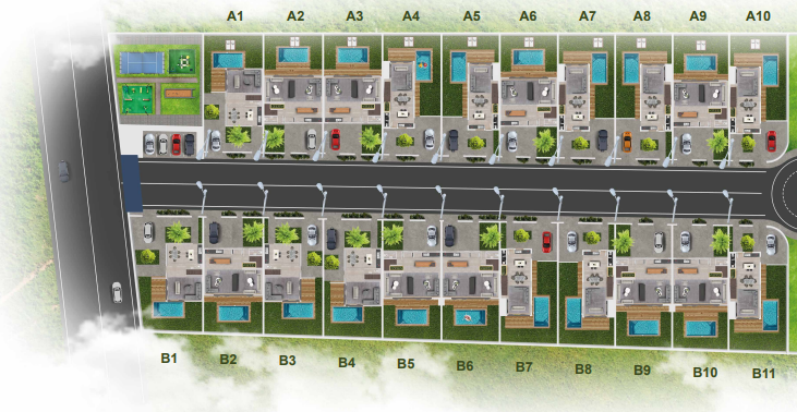 Les Clos de l’Eden 3 Plan 3d Phase 1